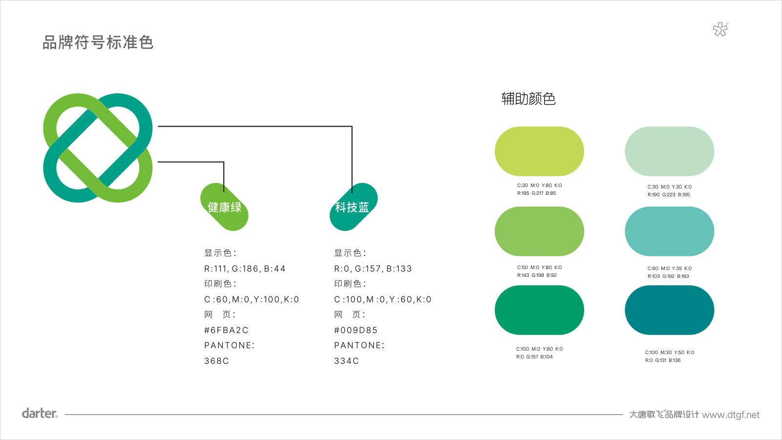宣医通VI设计标准色 泰州医药城宣医通VI设计标准色