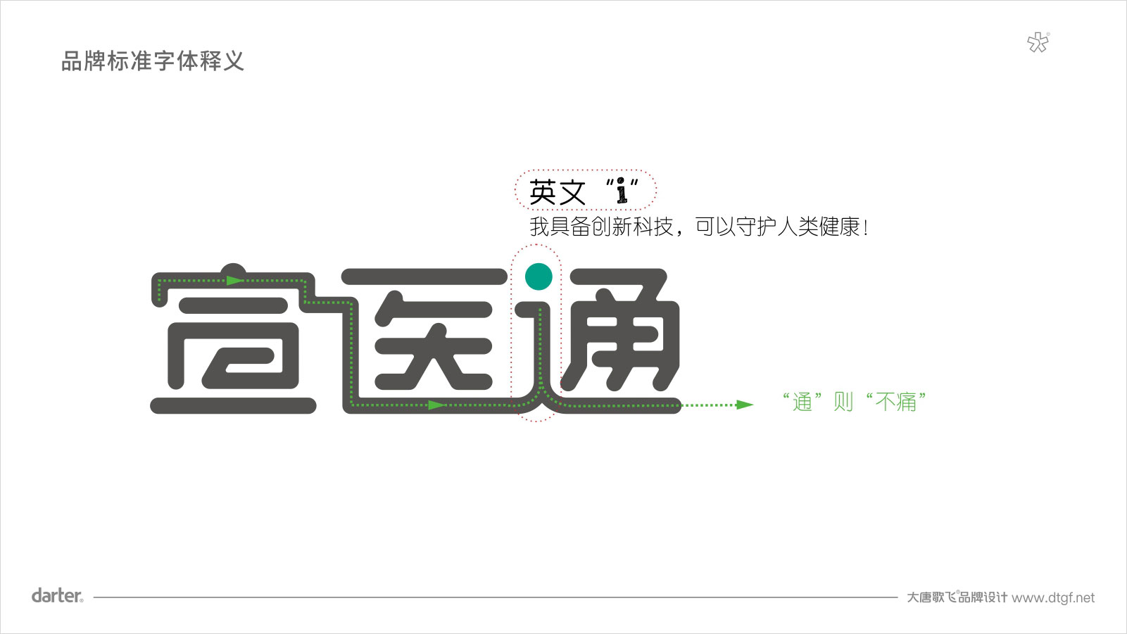 宣医通VI设计标准字体释义 泰州医药城宣医通VI设计标准字体释义