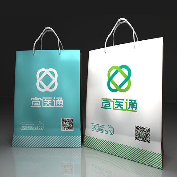 宣医通资料手提袋设计 泰州医药城宣医通资料手提袋设计
